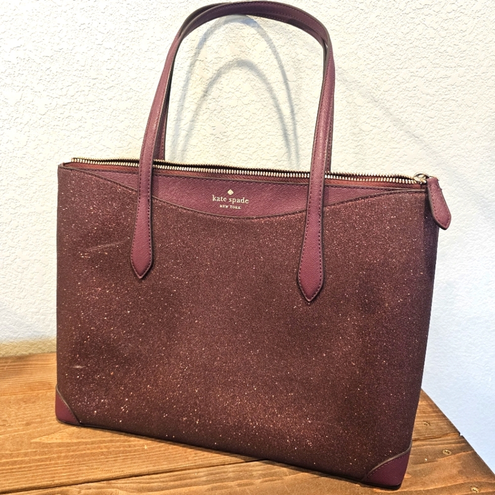 Kate Spade New York Flash Glitter Tote Bag- Great Condition